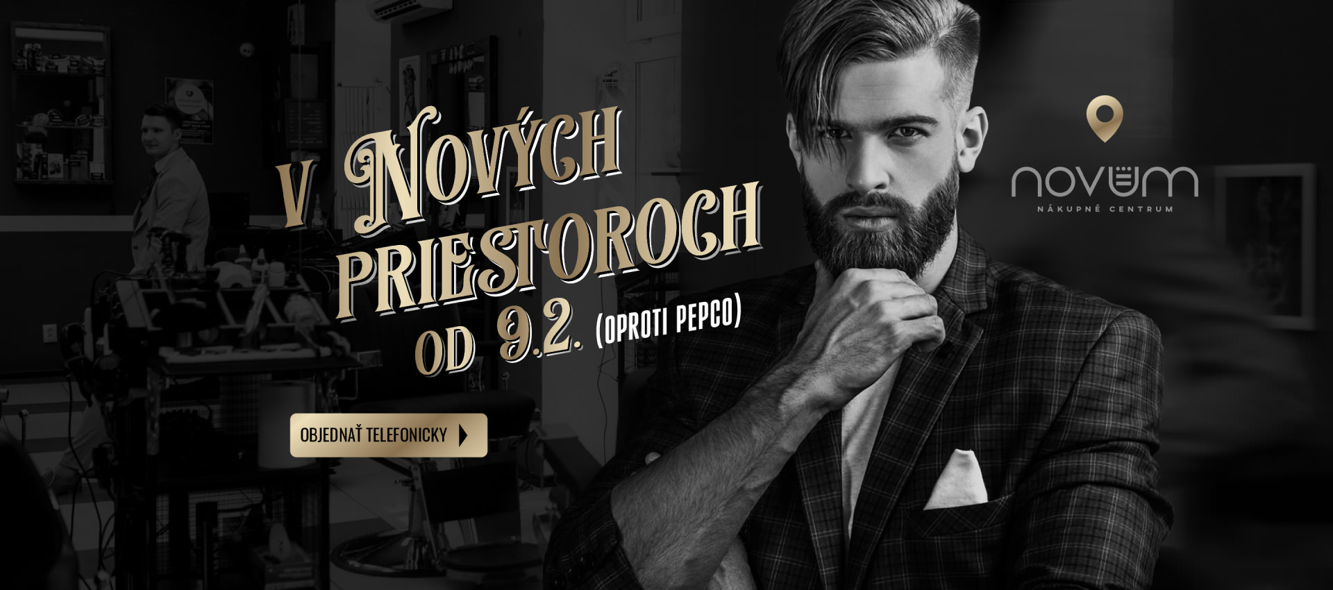 MM BARBER v nových priestoroch od 9.2.
